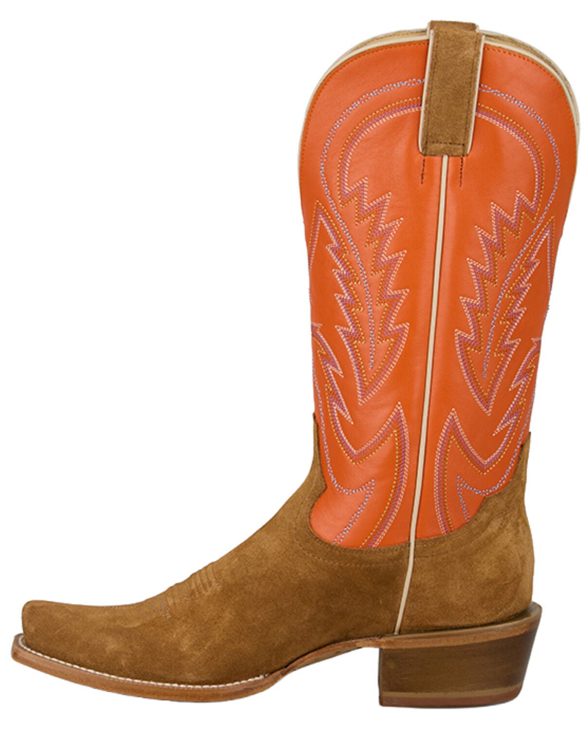 Image #3 - Tony Lama Men's Jax Suede Western Boots - Square Toe, Tan, hi-res