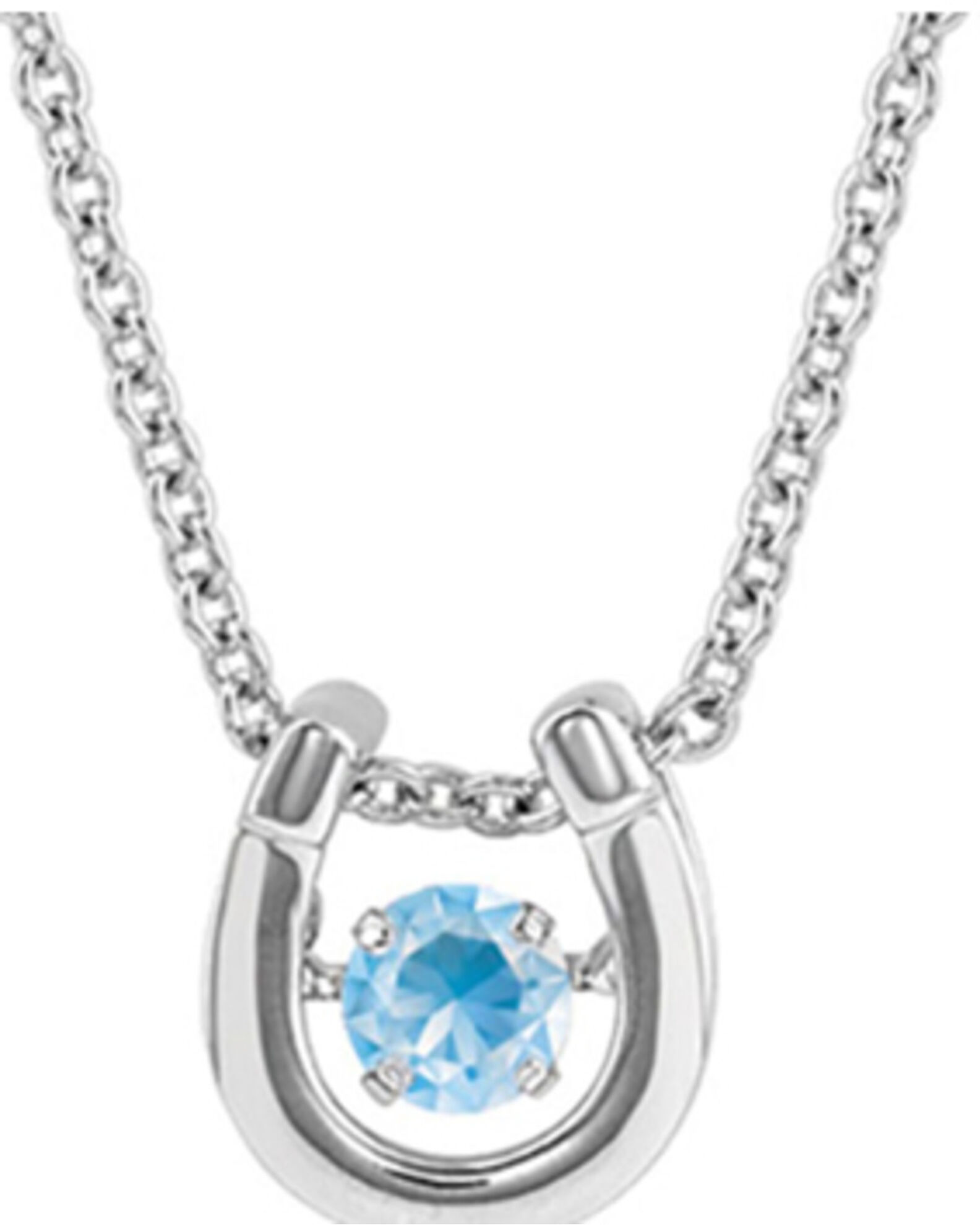 Horseshoe shop birthstone necklace