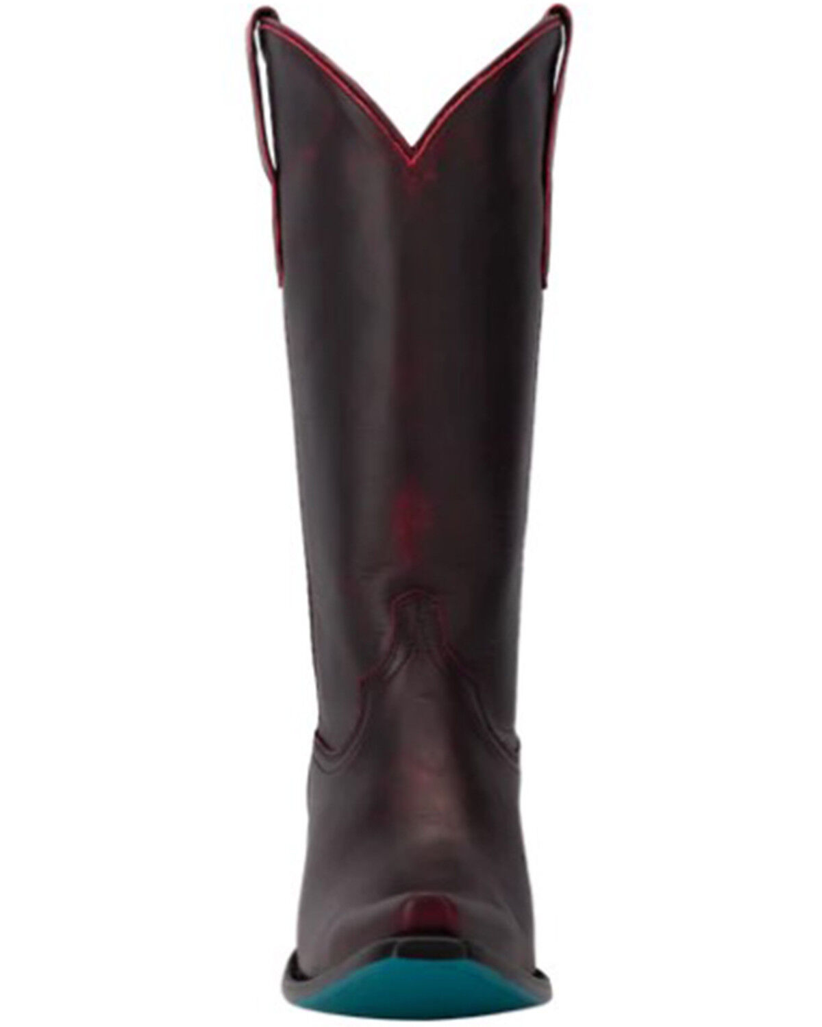 Image #4 - Lane Women's Emma Jane Tall Western Boots - Snip Toe, Black Cherry, hi-res