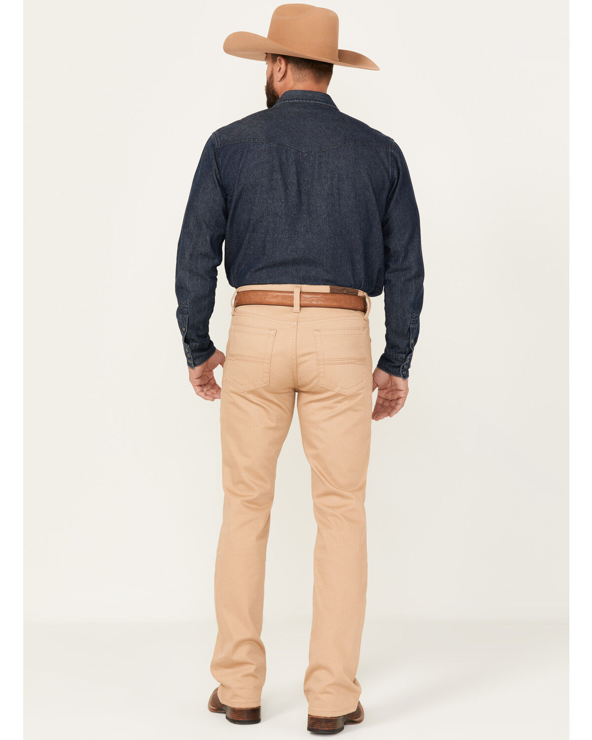 Image #3 - Cody James Men's Dalton Tan Slim Bootcut Stretch Denim Jeans, Tan, hi-res
