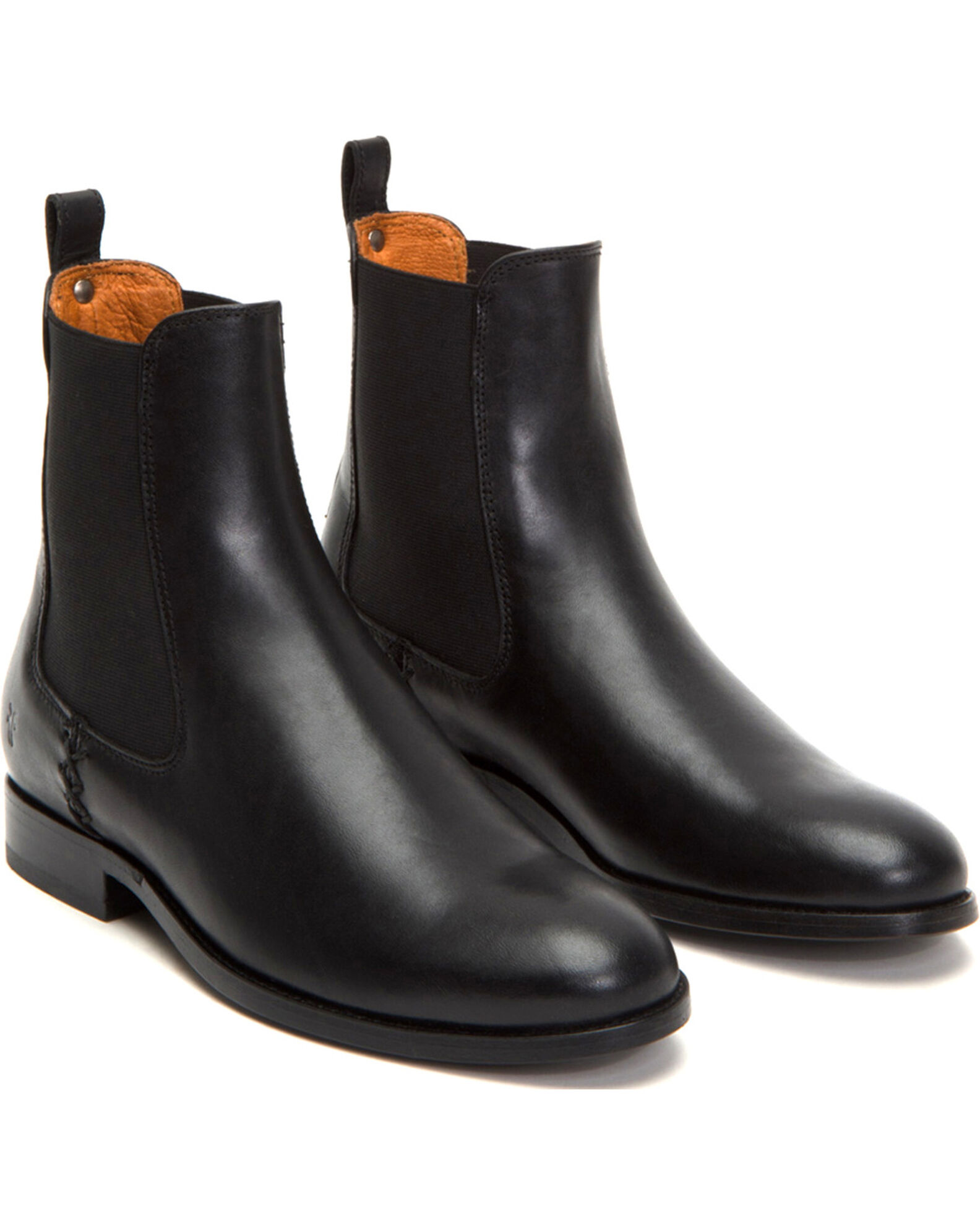 Frye Women s Black Melissa Chelsea Boots Round Toe Country Outfitter