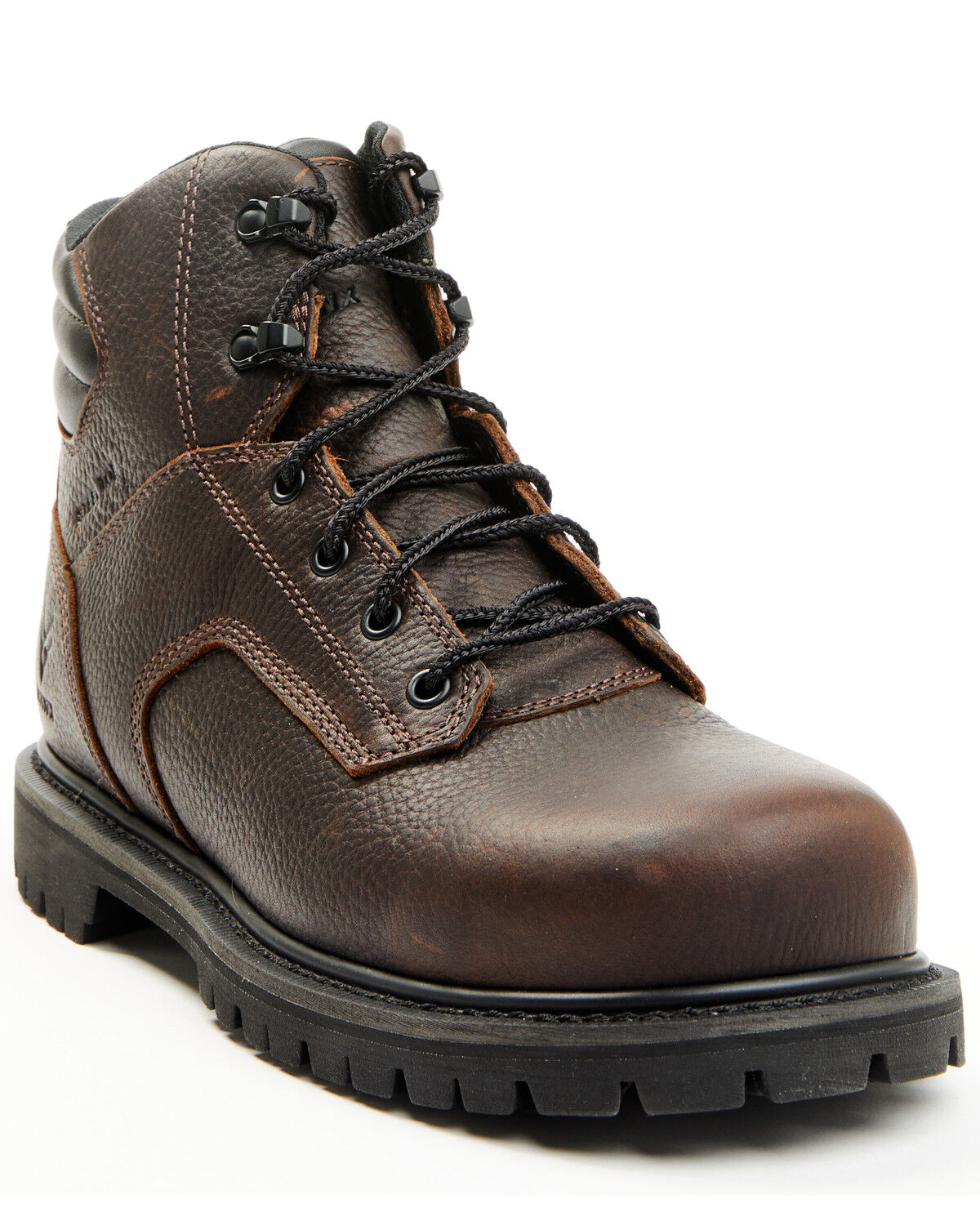 Image #1 - Hawx Men's 6" Lace-Up Work Boots - Steel Toe, Brown, hi-res