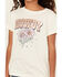 Image #3 - Shyanne Girls' Howdy Short Sleeve Graphic Tee, Cream, hi-res