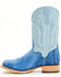 Image #3 - El Dorado Men's Exotic American Alligator Western Boots - Broad Square Toe, Blue, hi-res