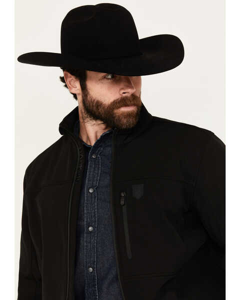 Image #2 - RANK 45® Men's Richwood Softshell Jacket, Black, hi-res
