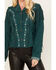 Image #3 - Shyanne Women's Suede Fringe Jacket, Deep Teal, hi-res