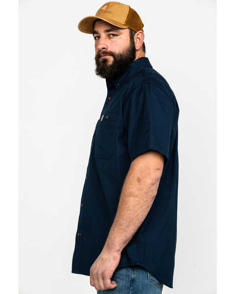 Carhartt Rugged Flex Rigby Short-Sleeve Work Shirt - Men's Navy, XL