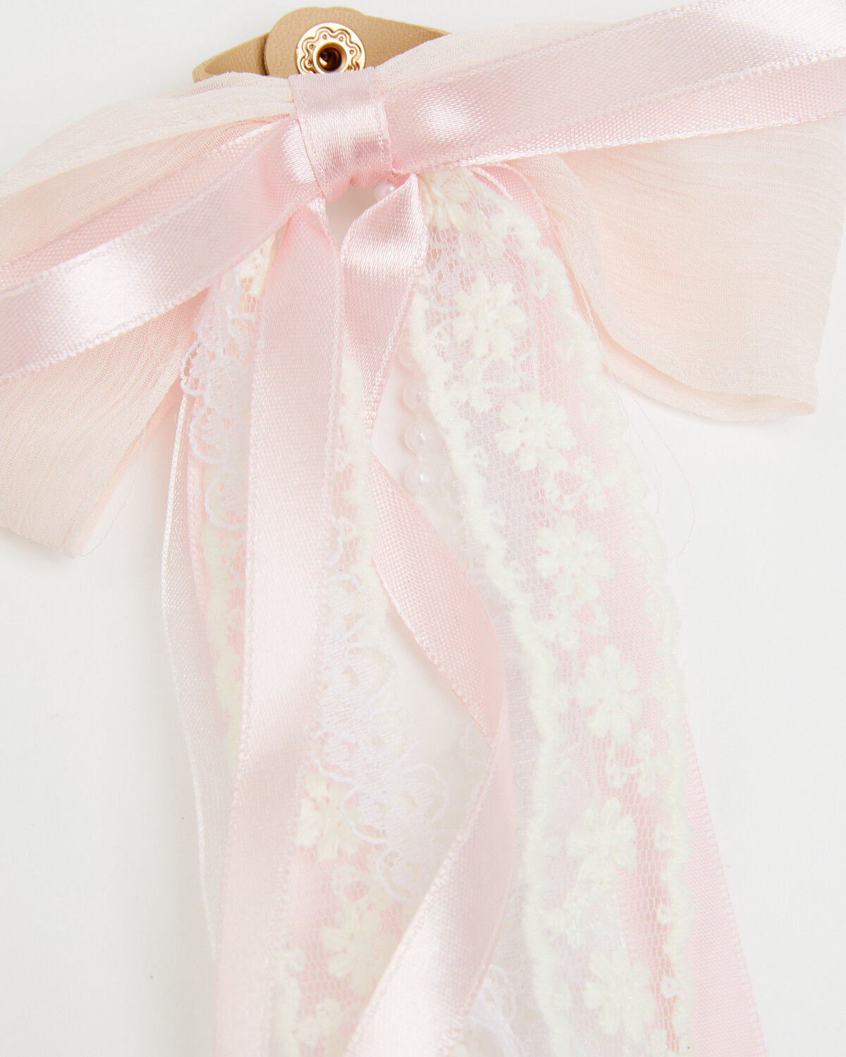 Image #2 - Shyanne Women's Lace And Pearl Boot Bows - 2 Piece, Pink, hi-res