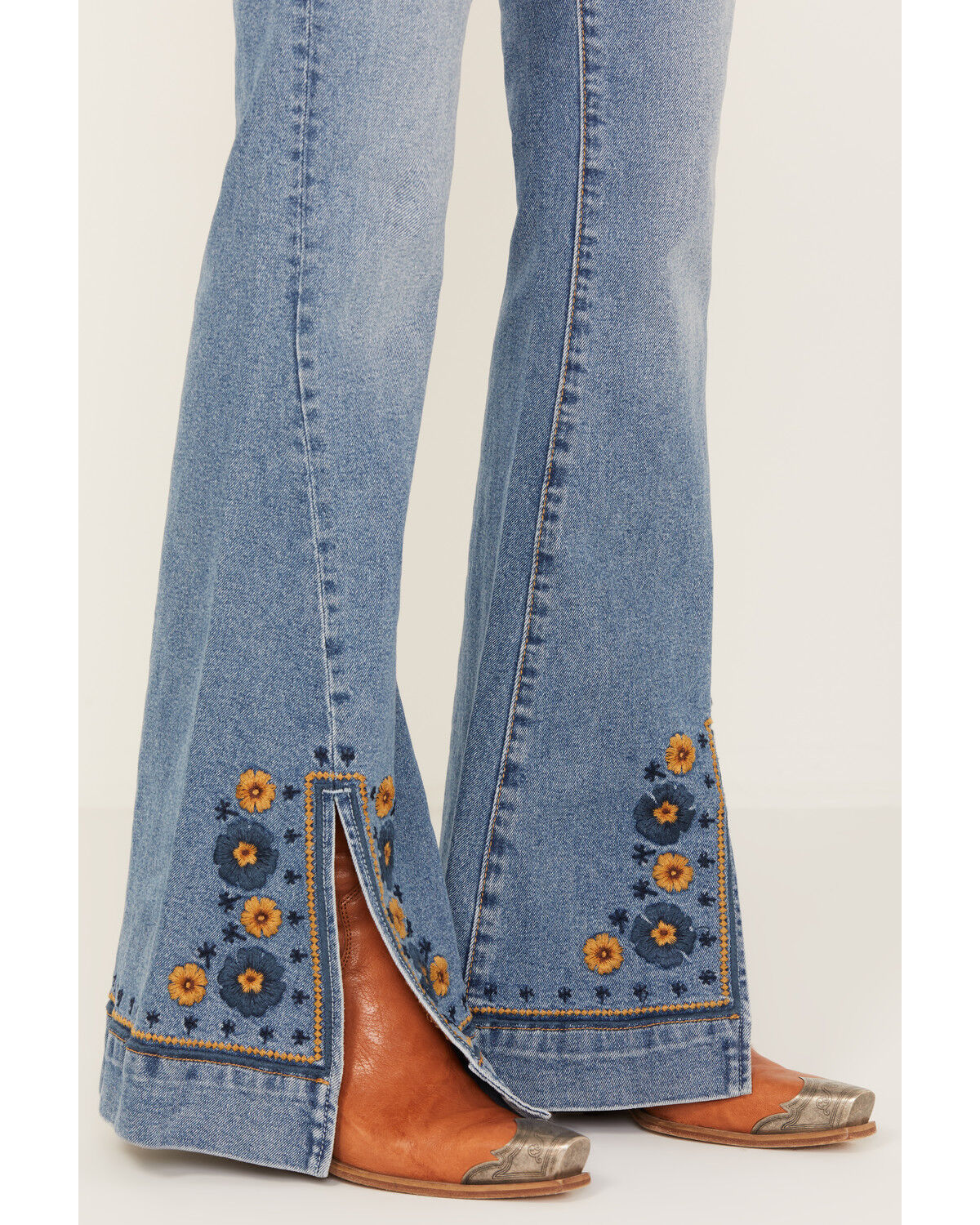 Image #2 - Driftwood Women's Farrah Medium Wash High Rise Flare Jeans, , hi-res