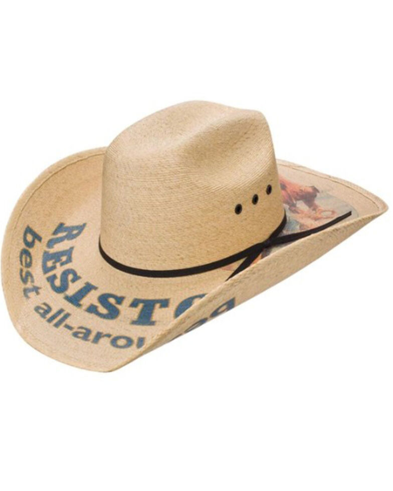 Resistol Youth Natural Best All Around Straw Western Hat , Natural, hi-res