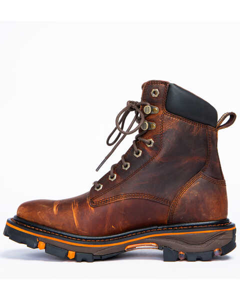 Image #5 - Cody James Men's 8" Decimator Work Boots - Soft Toe, Brown, hi-res
