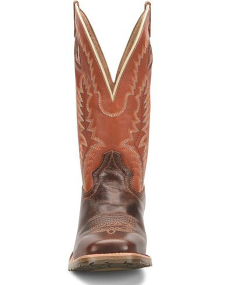 Double H Men's Casino Western Boots - Wide Square Toe, Brown, hi-res