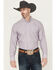 Image #1 - Ariat Men's Solid Long Sleeve Button-Down Western Shirt, Light Purple, hi-res