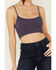 Image #3 - Free People Women's Kickback Seamless Bra, Navy, hi-res