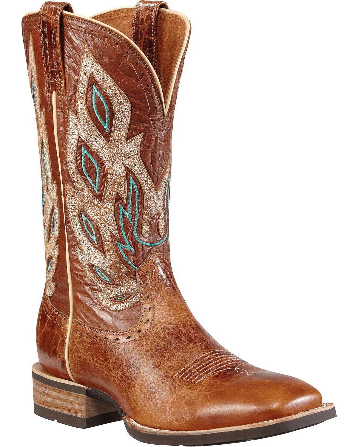 Ariat Men's Nighthawk Western Performance Boots - Square Toe, Brown, hi-res