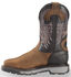 Image #3 - Justin Men's Tanker Western Work Boots - Steel Toe, Timber, hi-res
