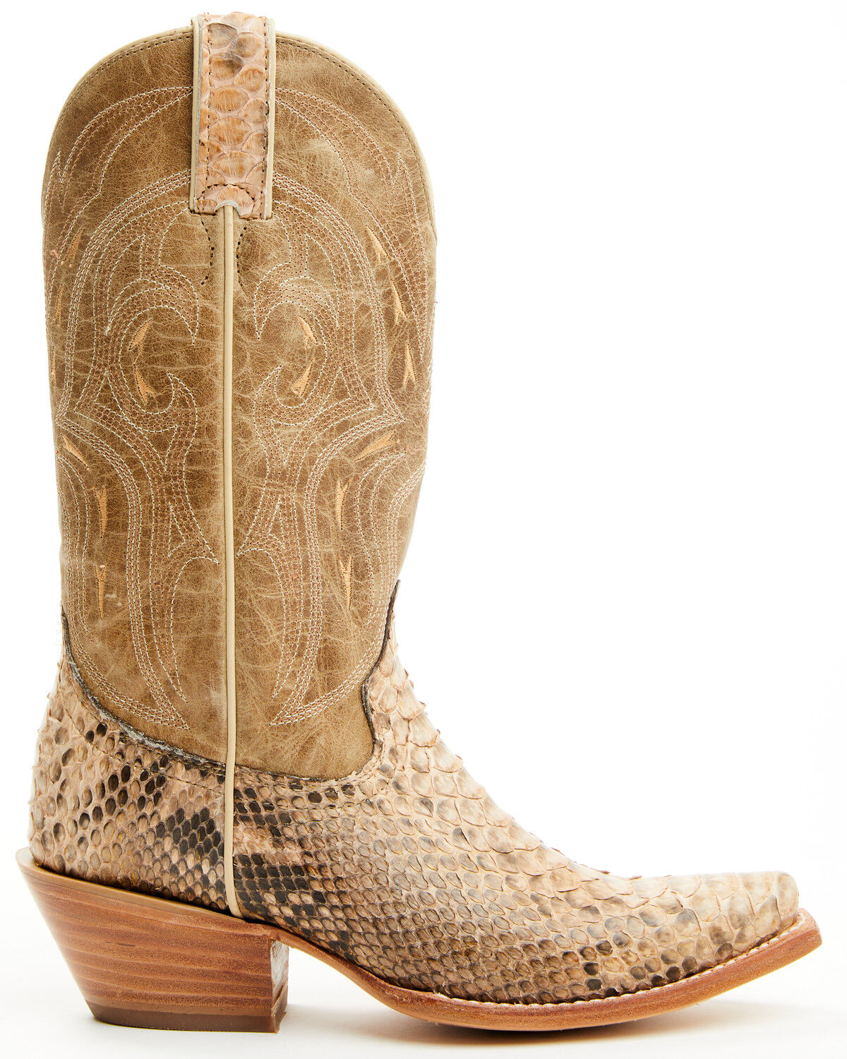Image #2 - Shyanne Women's Annie Exotic Python Western Boots - Snip Toe, Gold, hi-res