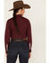 Image #4 - RANK 45® Women's Heritage Solid Long Sleeve Snap Stretch Riding Shirt, Burgundy, hi-res
