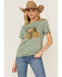 Image #1 - Wrangler Women's Wild & Free Short Sleeve Graphic Tee, Sage, hi-res