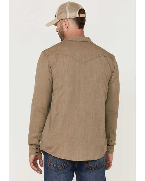 Image #4 - Cody James Men's FR Lightweight Inherent Long Sleeve Snap Work Shirt , Beige/khaki, hi-res
