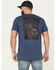Image #1 - Moonshine Spirit&reg; Men's Heart Guitar Short Sleeve Graphic T-Shirt, Navy, hi-res