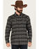 Image #1 - Moonshine Spirit&reg; Men's Smoke Signal Southwestern Striped Long Sleeve Snap Western Shirt, Grey, hi-res