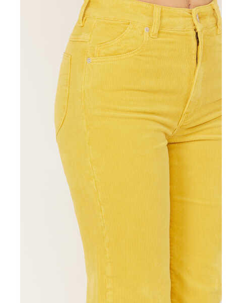 Image #2 - Rolla's Women's Corduroy High Rise Eastcoast Ankle Flare Jeans, Yellow, hi-res