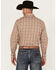 Image #4 - Wrangler Men's Wrinkle Resistant Plaid Print Long Sleeve Snap Stretch Western Shirt, Brown, hi-res