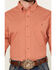 Image #3 - George Strait by Wrangler Men's Plaid Print Long Sleeve Button-Down Stretch Western Shirt, Brick Red, hi-res