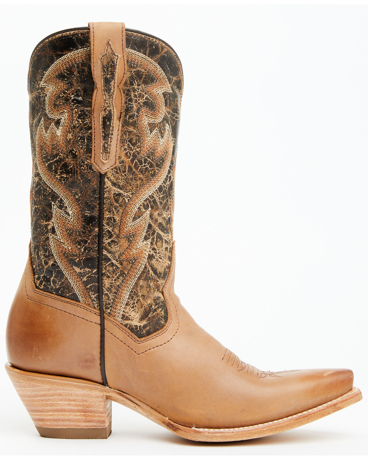 Image #2 - Dan Post Women's 11" Tria Western Boots - Snip Toe, Tan, hi-res