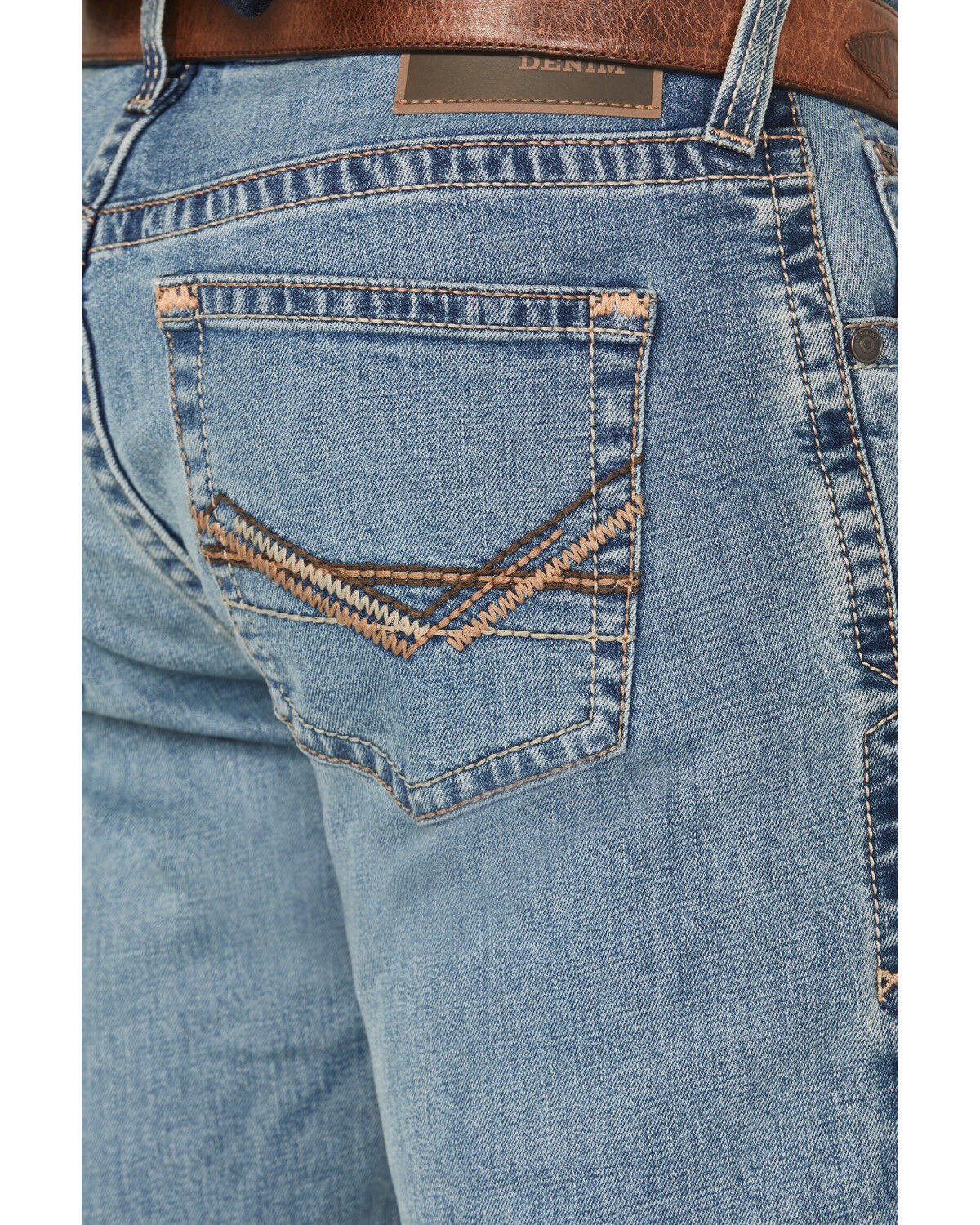 Image #4 - Ariat Men's M2 Logan Bennet Medium Wash Relaxed Bootcut Stretch Denim Jeans, Medium Wash, hi-res