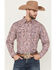 Image #1 - Moonshine Spirit Men's Opre Paisley Print Long Sleeve Snap Western Shirt, Purple, hi-res