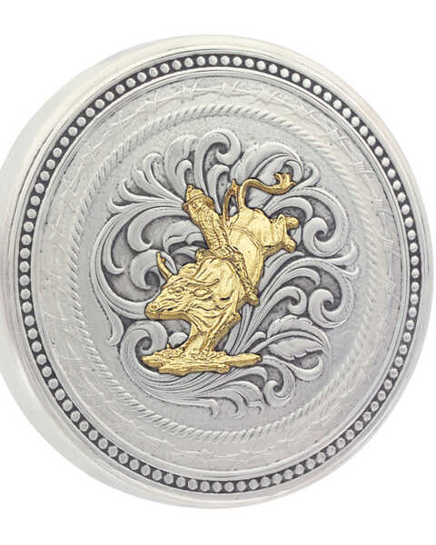 Montana Silversmiths New Traditions Stars and Barbed Wire Bullrider Snuff Lid, Multi, hi-res