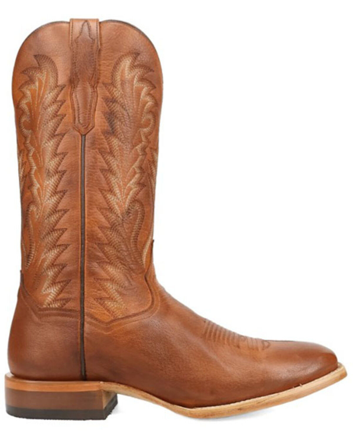 Image #2 - Dan Post Men's Jerry Western Boots - Square Toe, Honey, hi-res