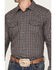 Image #3 - Gibson Men's Foundation Plaid Print Long Sleeve Snap Western Shirt, Grey, hi-res