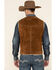 Image #6 - Scully Boar Suede Leather Vest, Brown, hi-res