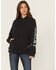 Image #1 - Ariat Women's FR Primo Fleece Logo Hooded Sweatshirt, Black, hi-res