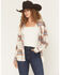 Image #1 - Idyllwind Women's Woodside Southwestern and Plaid Print Long Sleeve Snap Flannel Shirt, Cream, hi-res