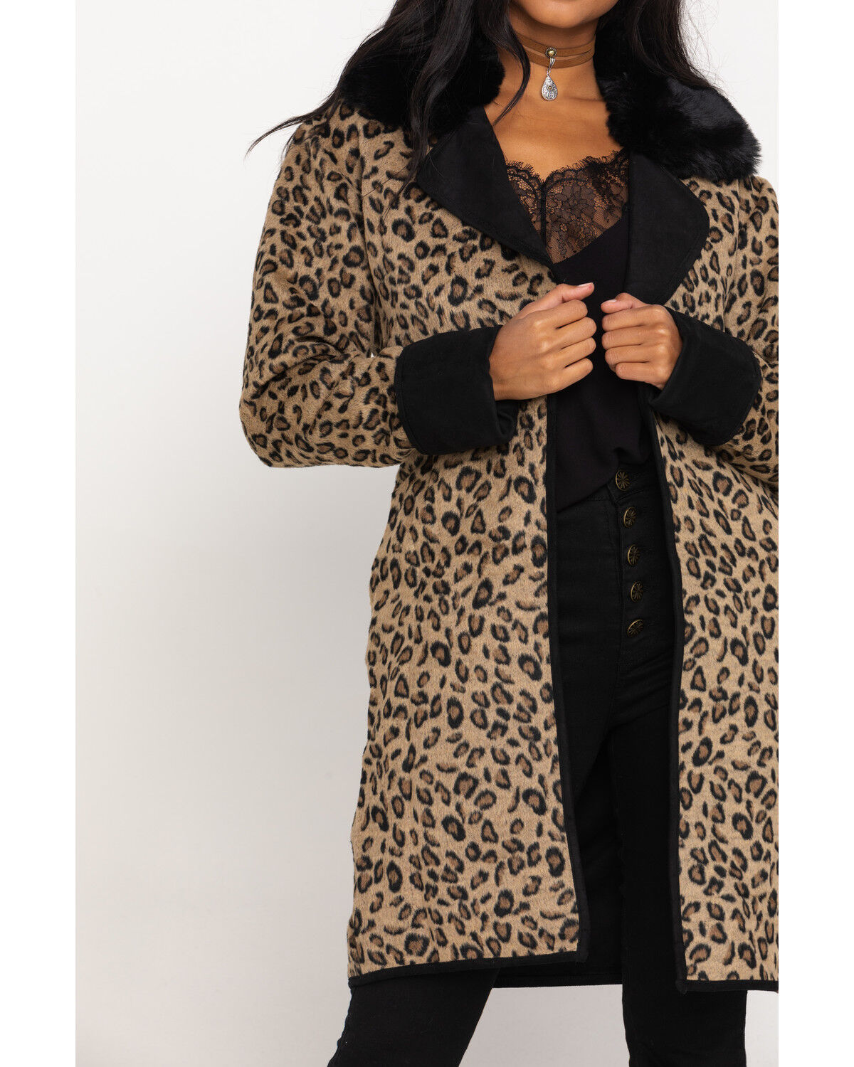 Image #4 - Double D Ranch Women's Leopard Cactus Cat Jacket, Leopard, hi-res