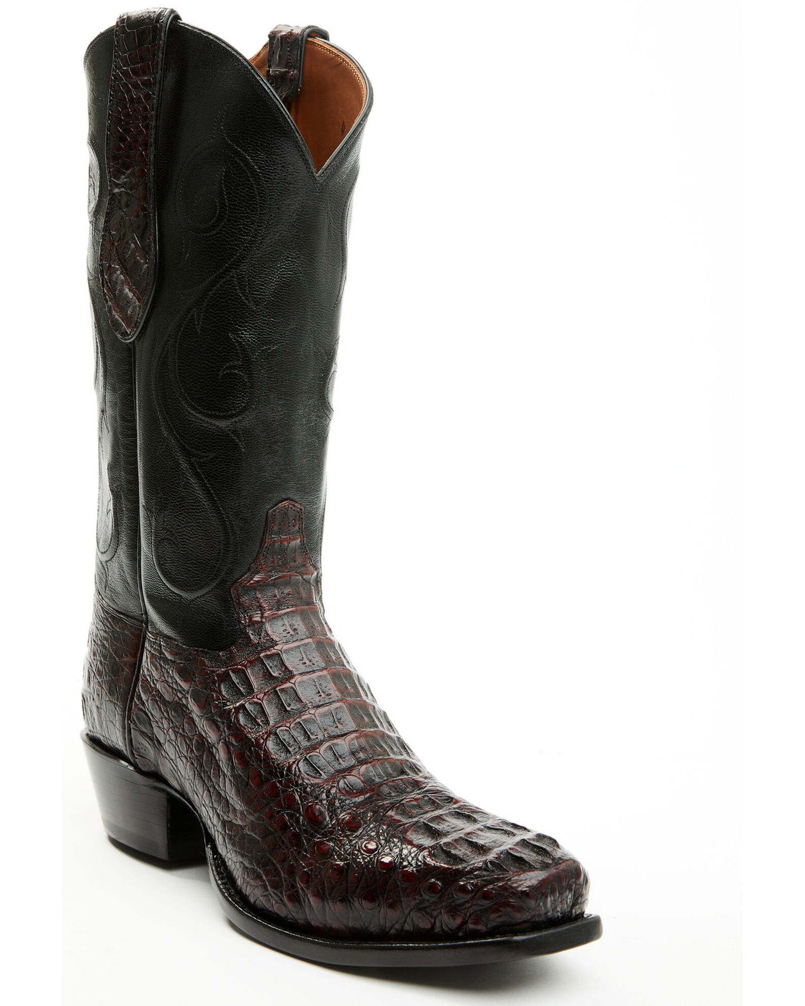 Tony Lama Men s Exotic Hornback Caiman Western Boots Square Toe Country Outfitter
