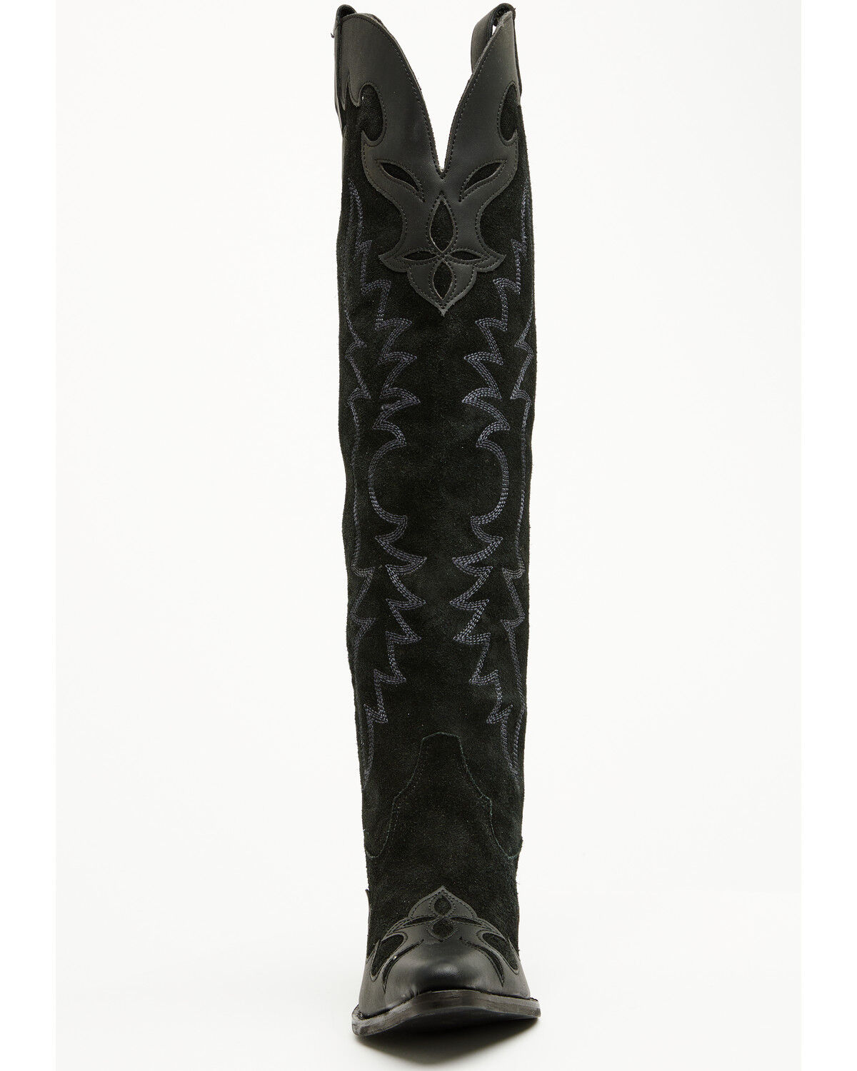 Image #4 - Dingo Women's Drama Queen Overlay Tall Western Boots - Round Toe, Black, hi-res