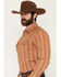 Image #2 - Gibson Trading Co Men's Red Rock Striped Print Long Sleeve Snap Western Shirt - Big, Rust Copper, hi-res