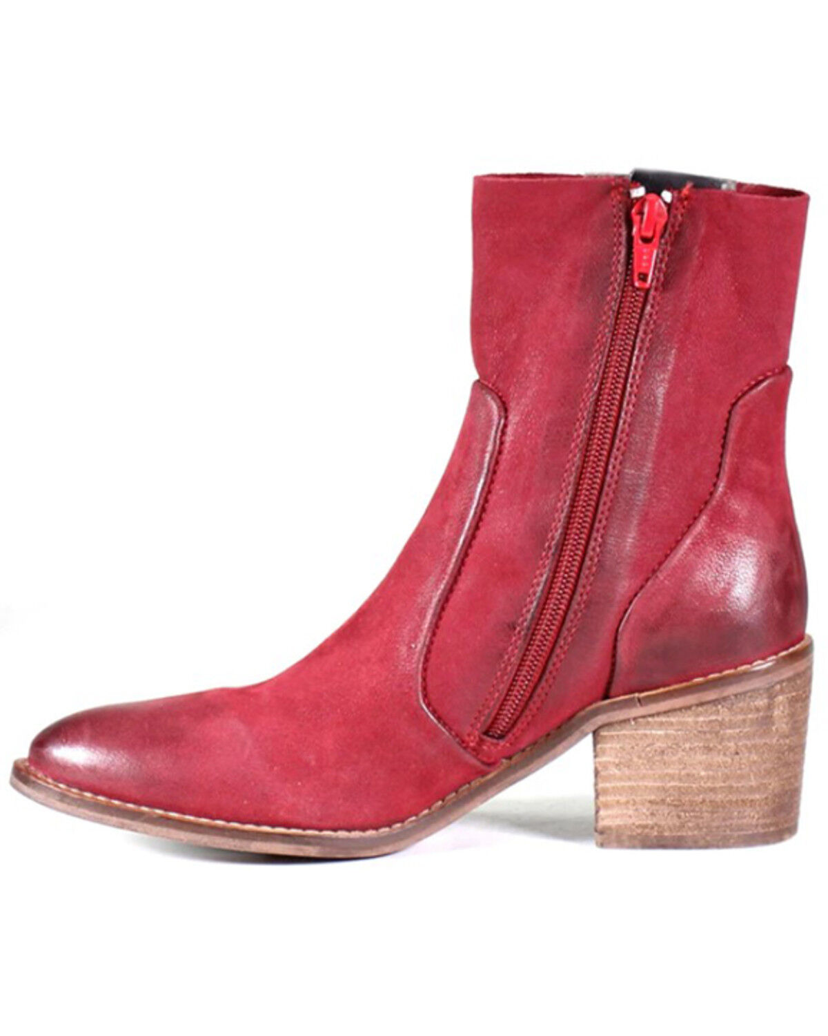 Image #2 - Diba True Women's Majes Tic Short Boots - Round Toe, Dark Red, hi-res