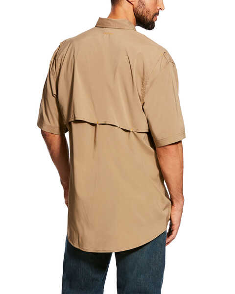 Image #2 - Ariat Men's Rebar Made Tough VentTEK Short Sleeve Work Shirt - Tall , Beige/khaki, hi-res