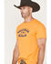 Brixton x Willie Nelson Men's Shotgun Willie Graphic T-Shirt, Yellow, hi-res