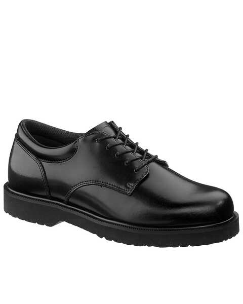Image #1 - Bates Men's High Shine Duty Oxford Shoes, Black, hi-res