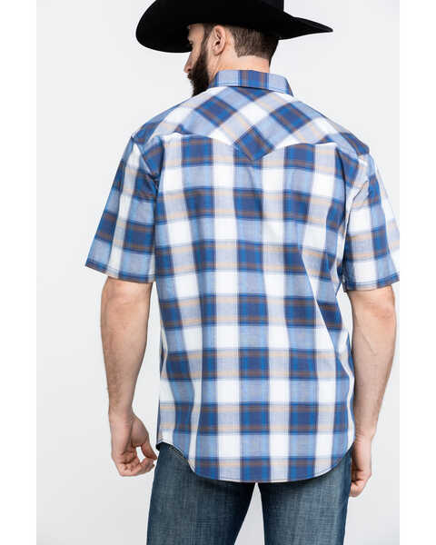 Image #2 - Pendleton Men's Frontier Short Sleeve Shirt , Blue, hi-res