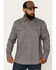 Image #3 - Hawx Men's All Out Solid Twill Long Sleeve Button-Down Work Shirt - Big, Dark Grey, hi-res