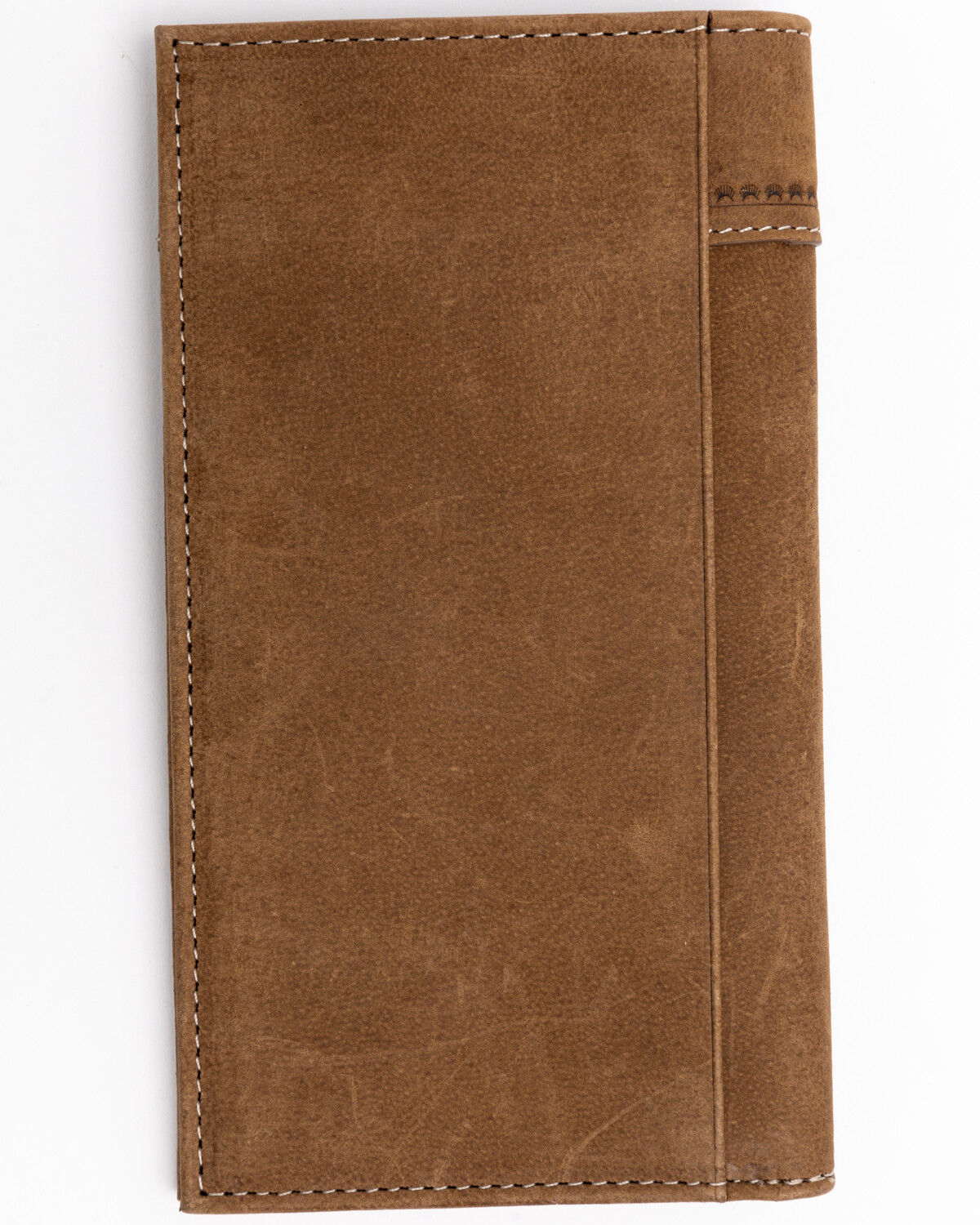 Image #2 - Cody James Men's Hair On Praying Cowboy Leather Checkbook Wallet, Brown, hi-res