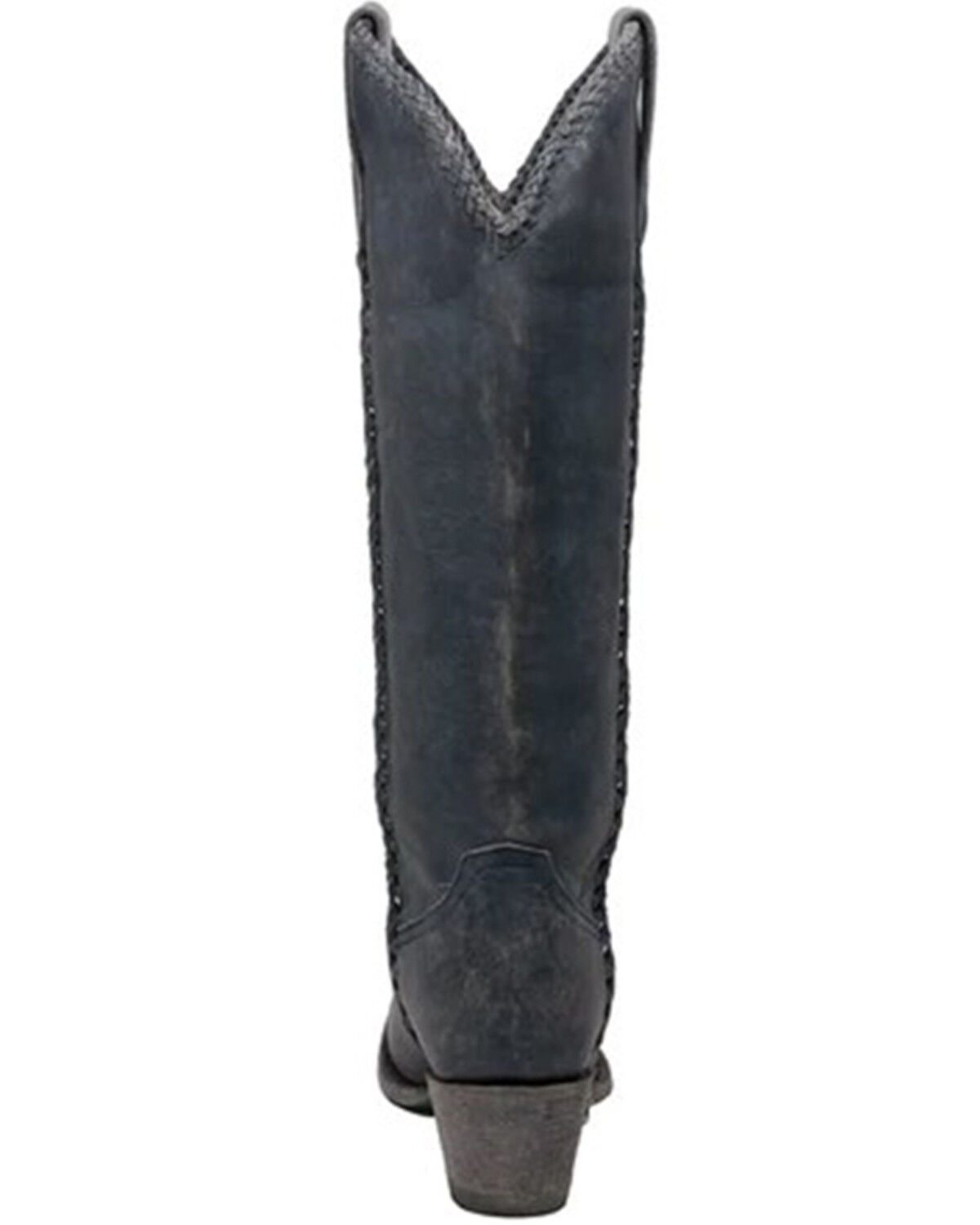Image #5 - Lane Women's Plane Jane Western Tall Boots - Round Toe, Navy, hi-res
